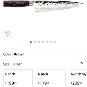 Shun,8" Japanese premier chef knife